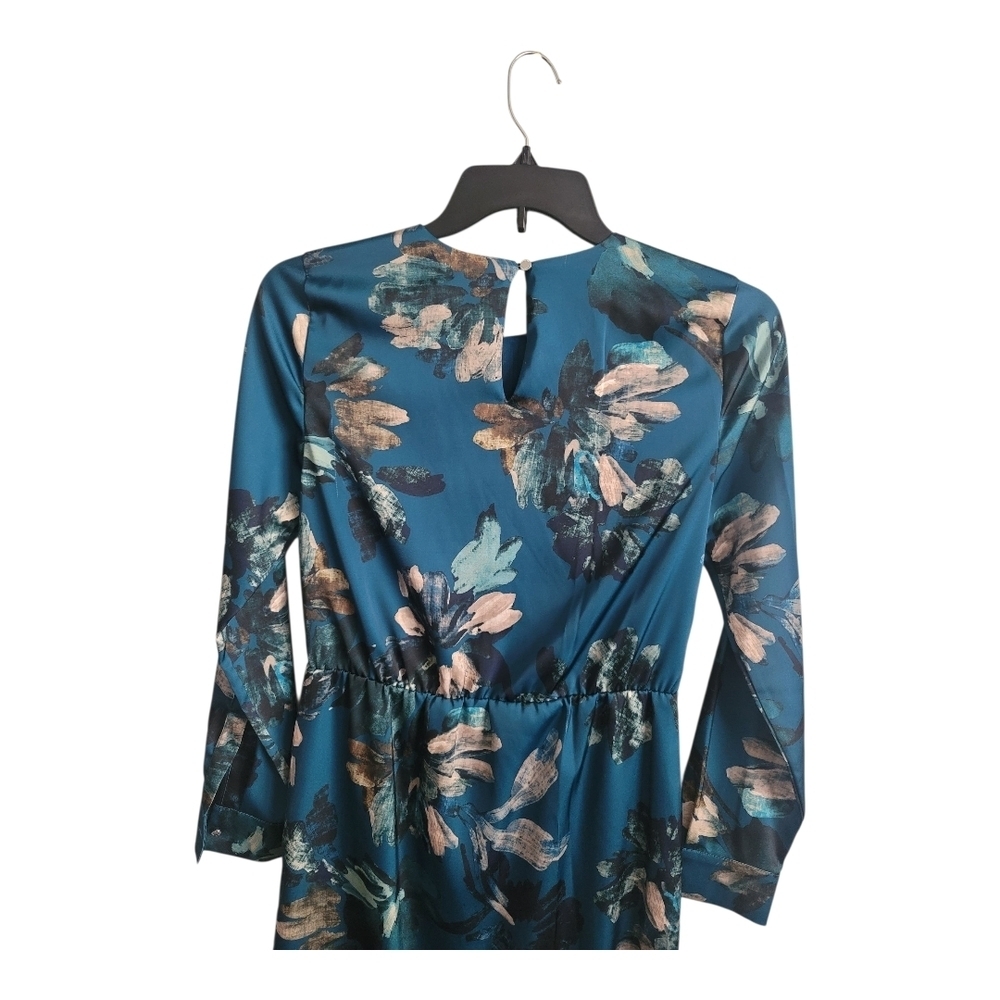 Calvin Klein Front-Knot Detail Long Sleeve Wrap Dress - Picture 5 of 13